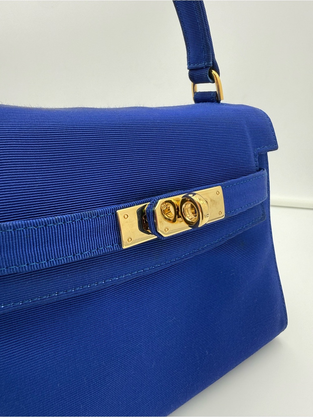 🇮🇹COLOMBO 1937 MILANO • MINI 18 Crossbody Bag in Blue Silk • Made in ITALY - Picture 10 of 16